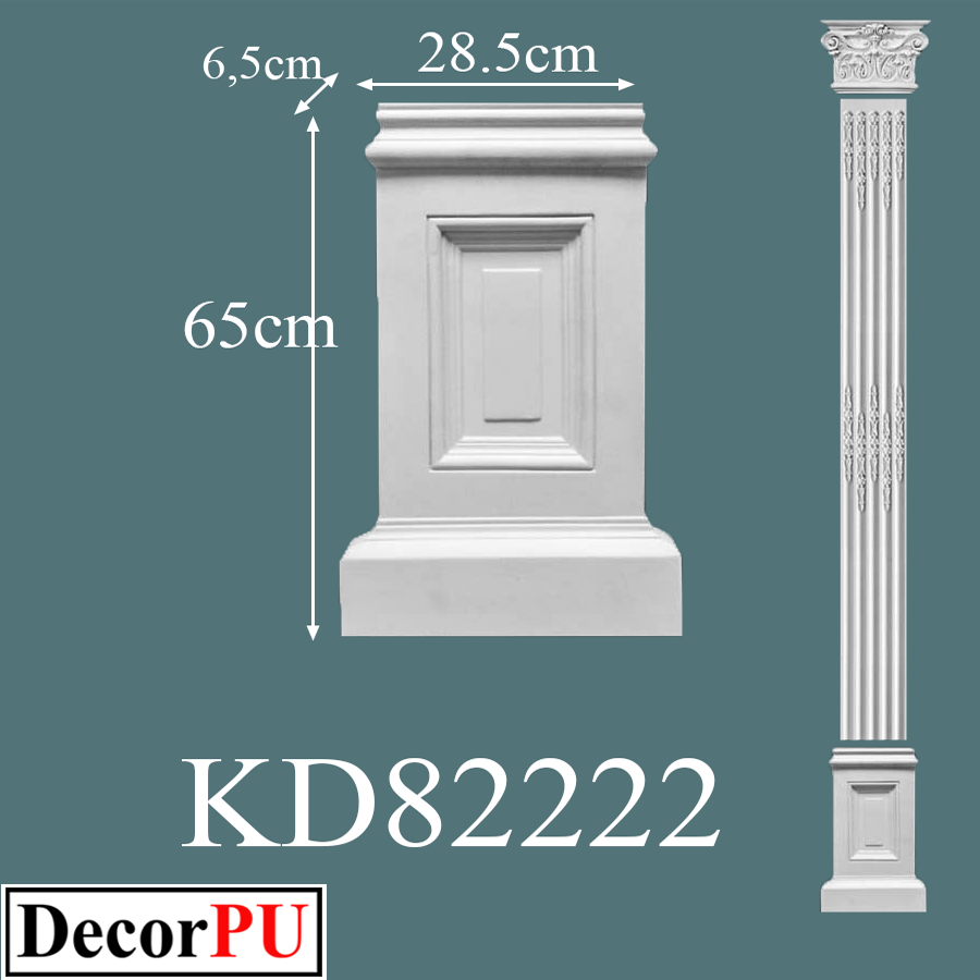 KD-82222-28,5cm-Decorative-plaster-columns-roman-column-decoration-architectura-pillar-design-sale-column-classic-colonnade-corinthian-roman-square-front-porch-support-pillars-and-columns