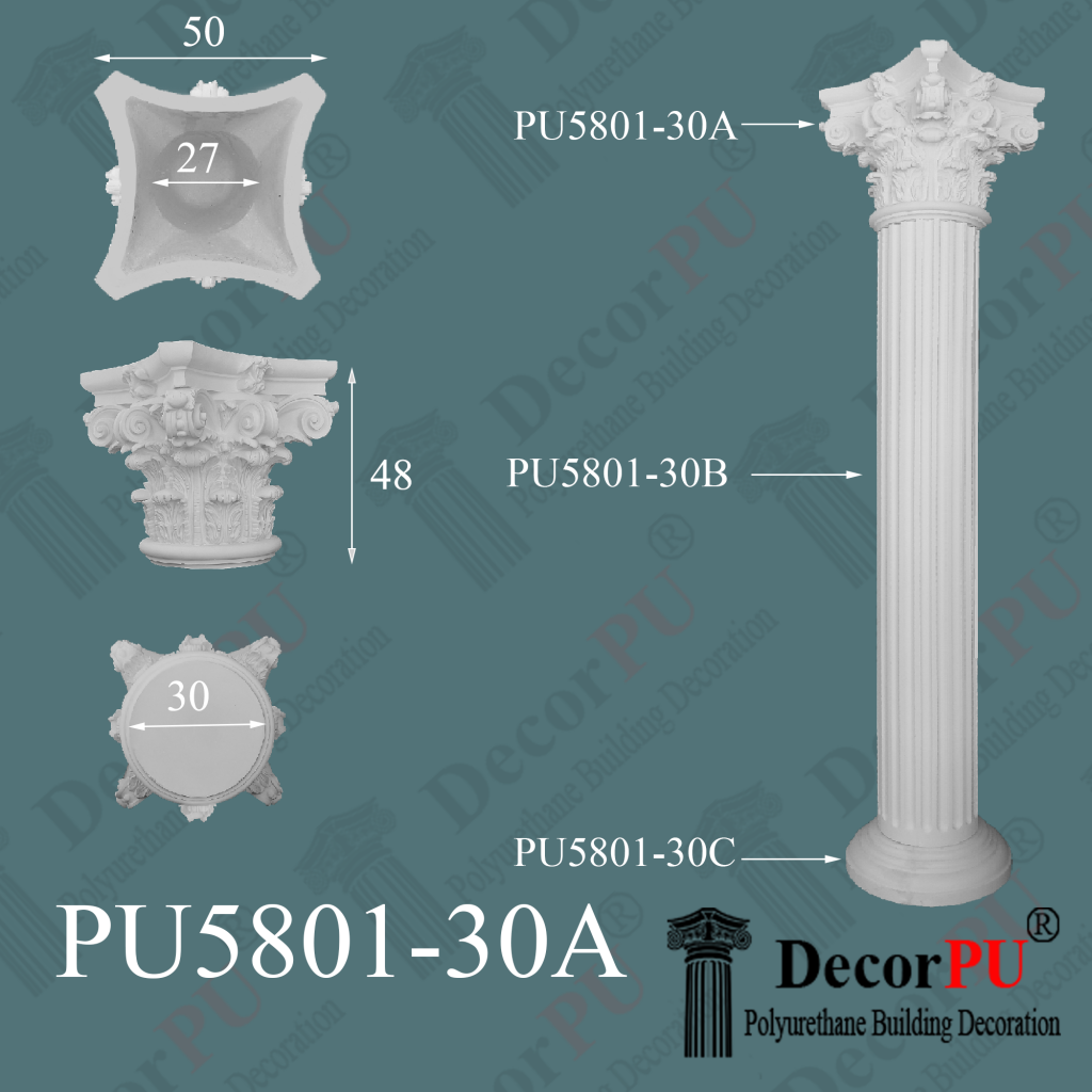 PU-5801-30A-poliuretan-sütun-plaster-söve-sütun-imalatı-kartonpiyer-köpük-sütun-dış-cephe-sütun-modelleri-resimleri-fiyatları